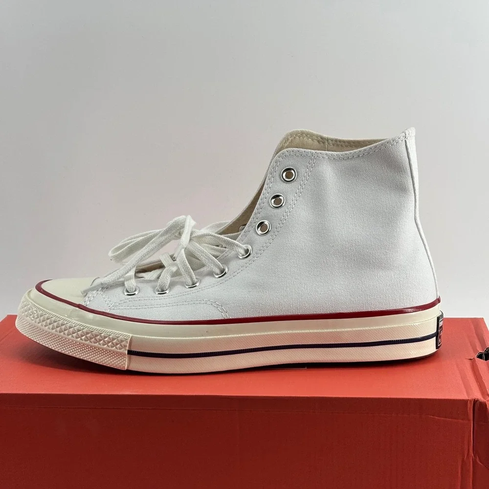 Converse Chuck 70 Hi Unisex 9M 11W White Garnet Egret 162056C New With Box